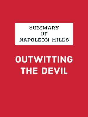 cover image of Summary of Napoleon Hill's Outwitting the Devil
